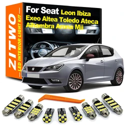 ZITWO Canbus LED Interior Light Kit For Seat Leon 1M 1P 5F Ibiza 6L 6J 6P Ateca Arona Exeo ST Altea Mii Toledo Alhambra Cordoba