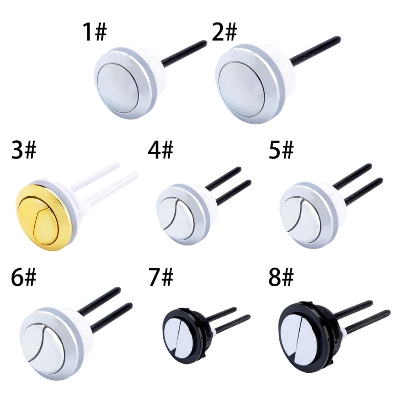 Reliable ABS Button Bathroom Toilet Lid Button Replacement Simple Installations Drop shipping