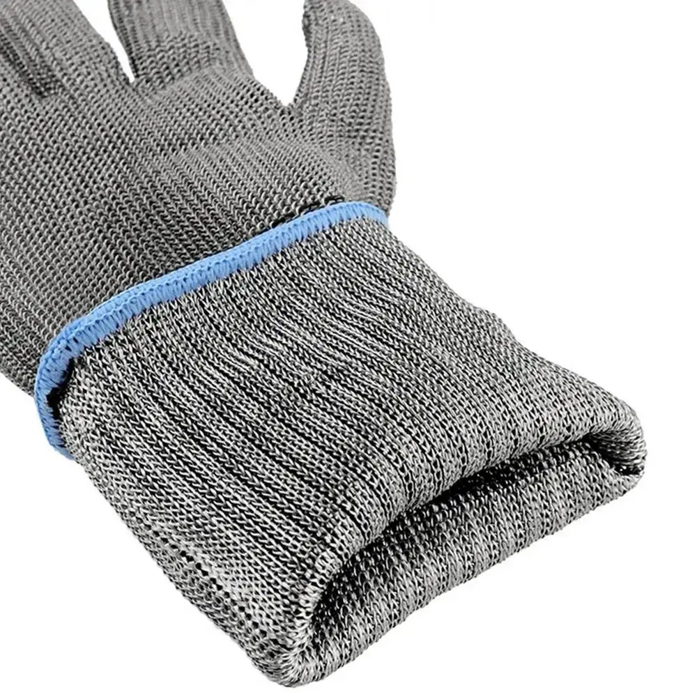 Safety Anti-cut Gloves with Arm Protection Comfortable Extended Gloves Durable Stainless Steel Wire Cutting Accessories Kitchen