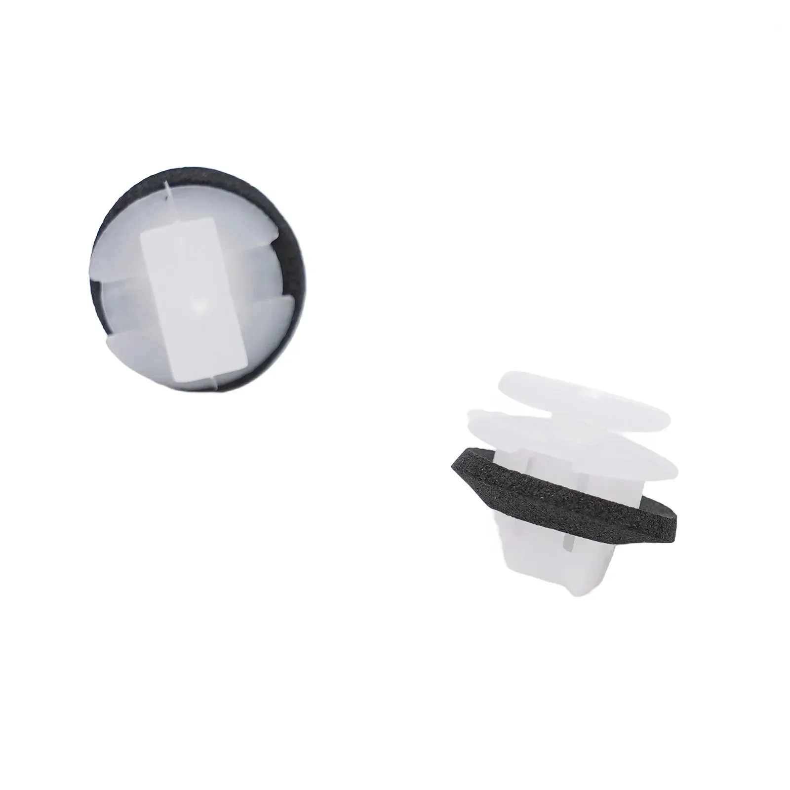 

New Sale Stock Hot High Quality Rivets 9mm Clips Plastic Wing Moulding 12mm x 6mm 20x Arch Surround Black+White