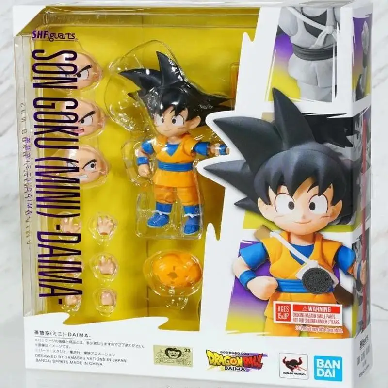 Bandai S.H.Figuarts Dragon Ball Daima Son Goku Mini 1/12 Action Doll Toy Collectible Anime Figure Model Toy Christmas Gift 