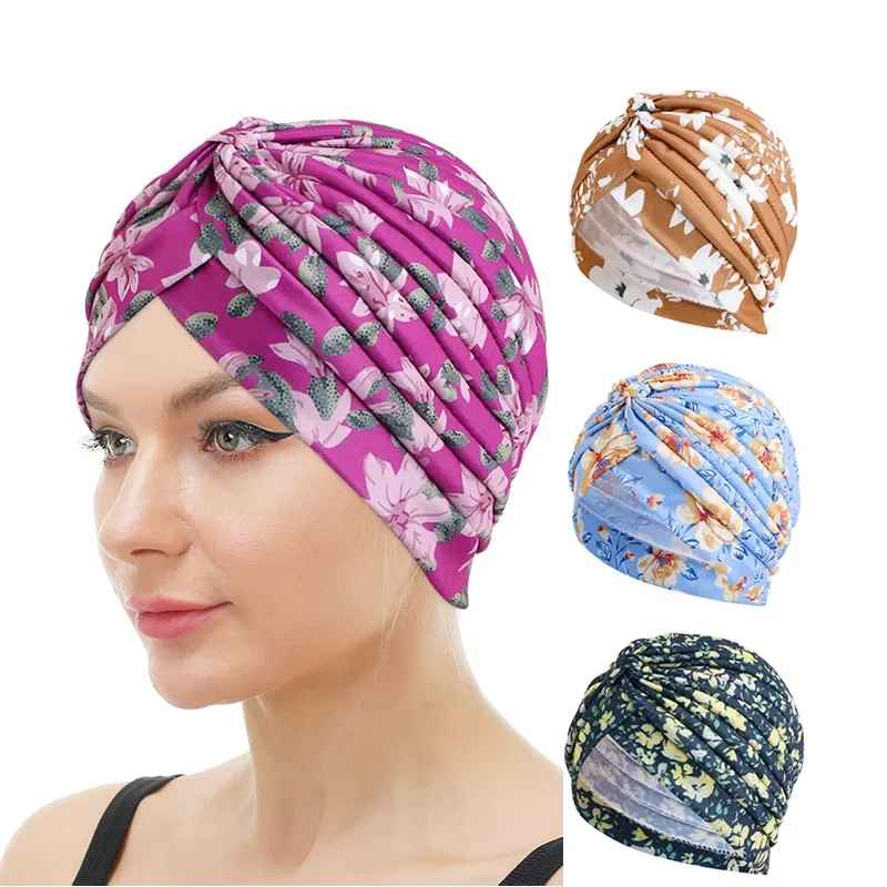 Cotton Print Muslim Turban Scarf for Women Islamic Inner Hijab Caps Arab Wrap Head Scarves Femme Musulman Turbante Mujer