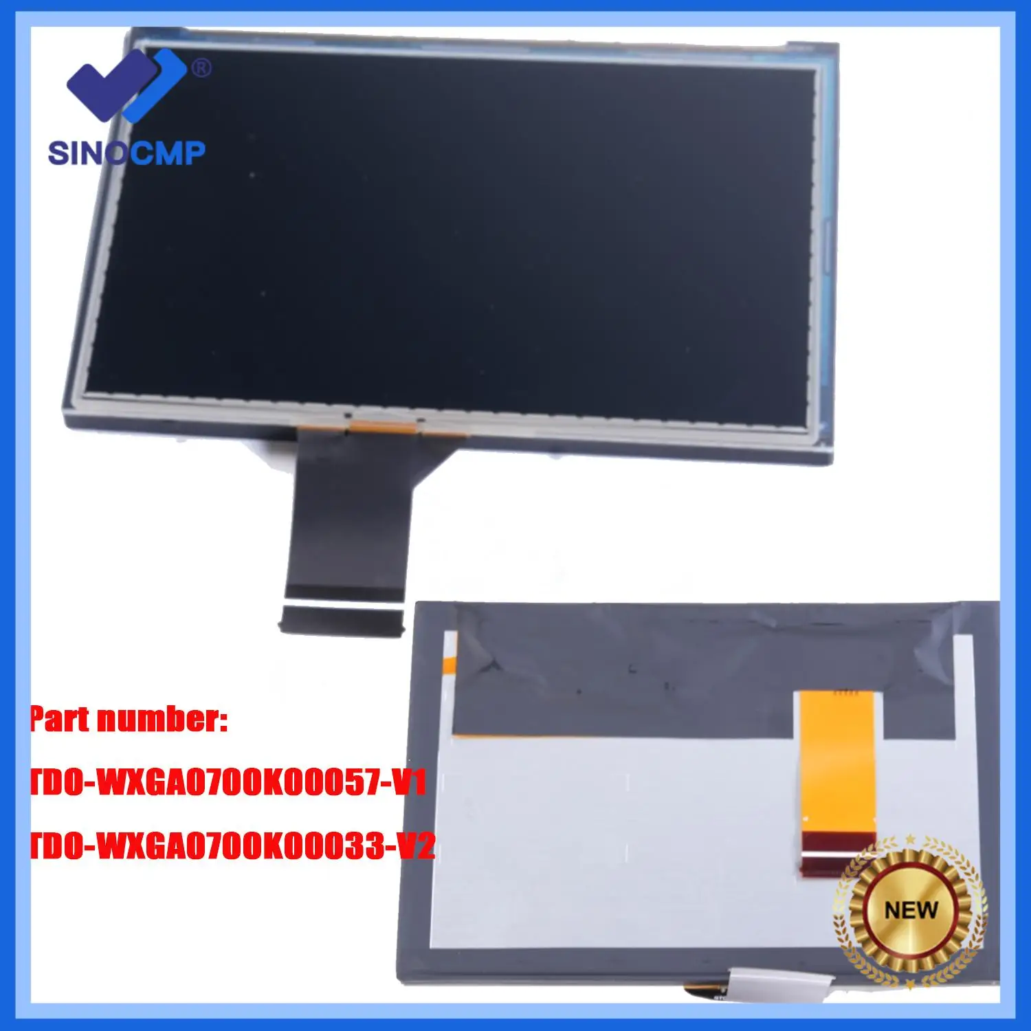 

New 7 inch LCD Display Touch Screen For Jeep Compass 2017-2019 AM FM Radio TDO-WXGA0700K00057-V1 TDO-WXGA0700K00033-V2 Auto Part