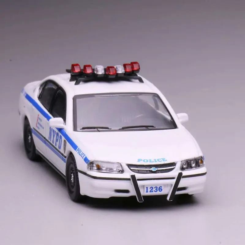 596 1/64 Chevrolet Impala - Der Prototyp des amerikanischen Polizeiautos der NYPD aus Legierungsdruckgussmetall, Spielzeug für Kinder und Jungen – Detail 15