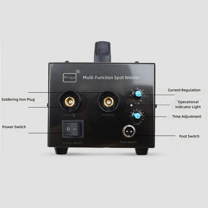 Mini Portable Electric Spot Welder DIY Kit for 18650 Battery Pack with Foot Pedal Nickel Plated Sheet Metal Welding Machine