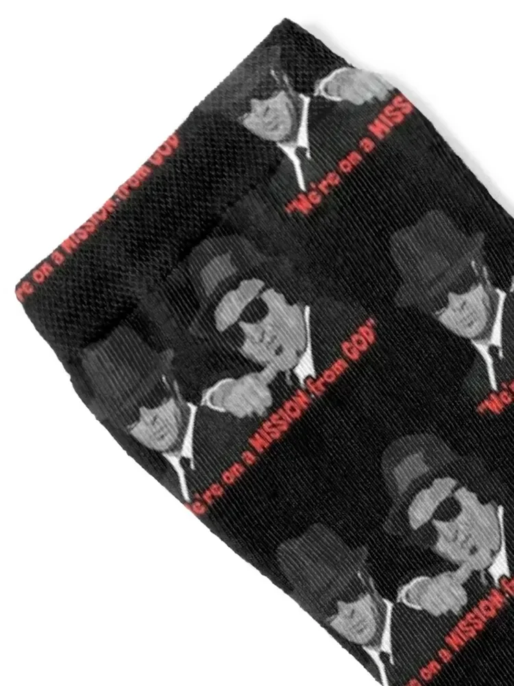 The Blues brothers We're on a MISSION from GOD Socks anti slip football Soccer new year sport Socks Man Women's