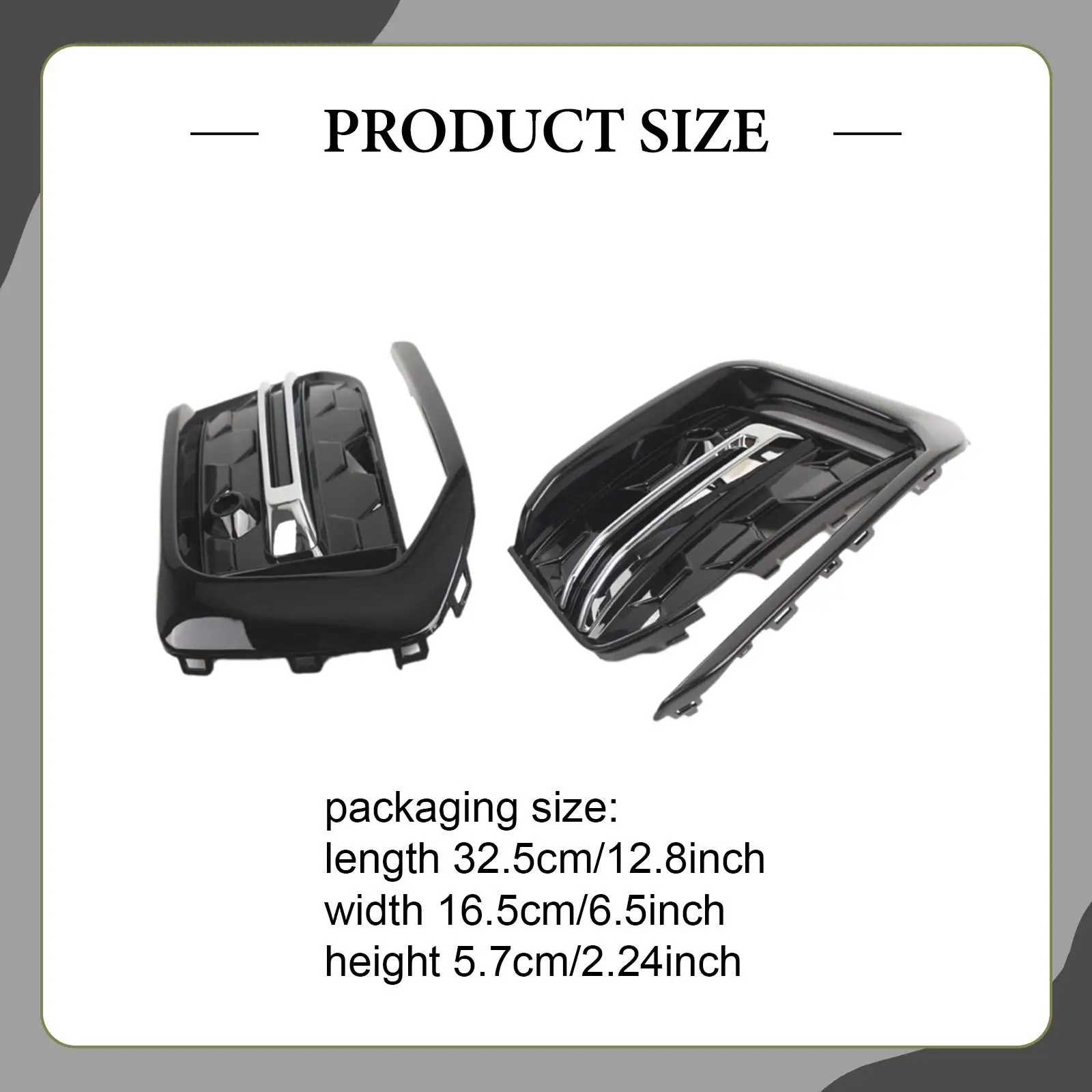 

Car Front Fog Light Grilles 4KD807648E Vehicles Sturdy LH Rh Side Auto Supplies Lower Grille Fog Lamp Grill for S-line