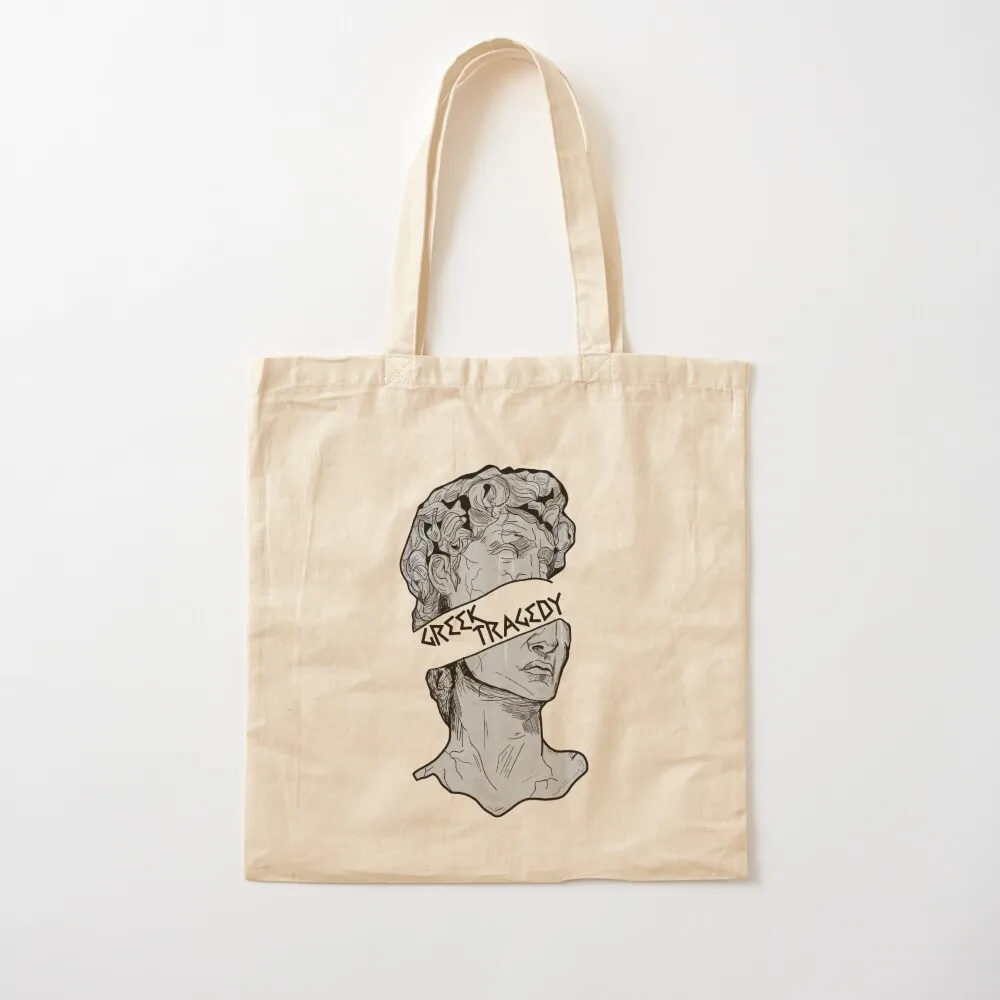 Greek Tragedy Statue Tote Bag shopping trolley bag Fabric bag Canvas Tote