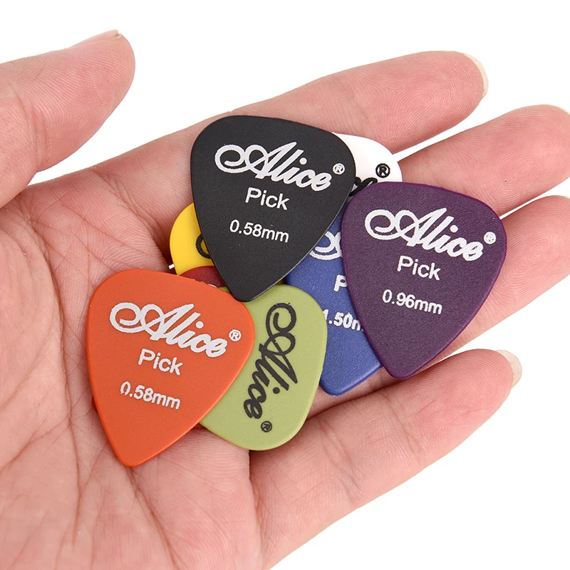 Púas de guitarra esmeriladas de resina ABS, púas de música acústica, paleta de dedos, espesor múltiple en caja, 30/50 unidades