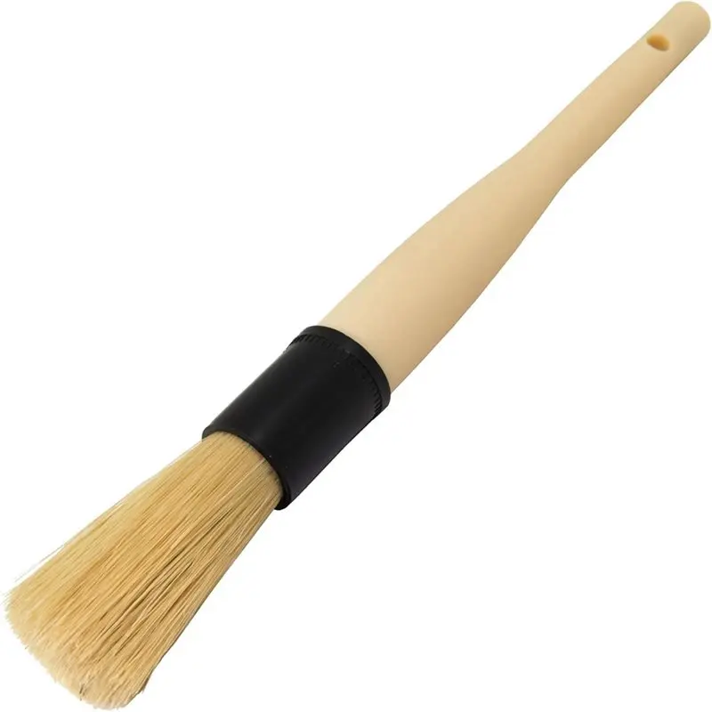 

ABWR-Boars Hair Detailing Brush Gentle Scratch Free Cleaning For Wheel, Grilles,Emblems,And Interior Surfaces,Versatile Multi