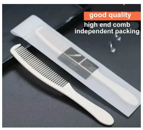 Free Shipping Hotel Star High End Restaurant Supplies Travel Hairdressing Beauty Salon Independent Packing Disposable Comb