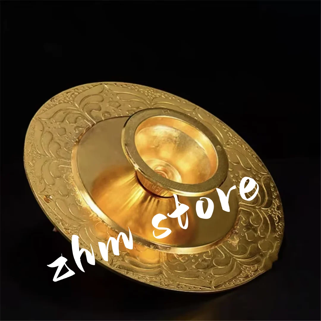 

4 Layer Tibetan Manza ,Inlaid Gem Tantric Alloy Handicraft Auspicious Tribute Fruit Dish, Buddhist Altars Desktop Decorative