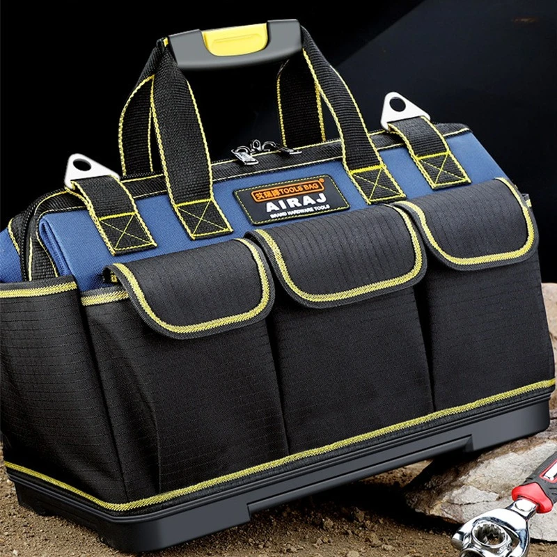 

Multifunctional Tool Bag Large Capacity Oxford Canvas Waterproof Bag Thicken Wear-Resistant Tool Repair Storage Electrician Bag