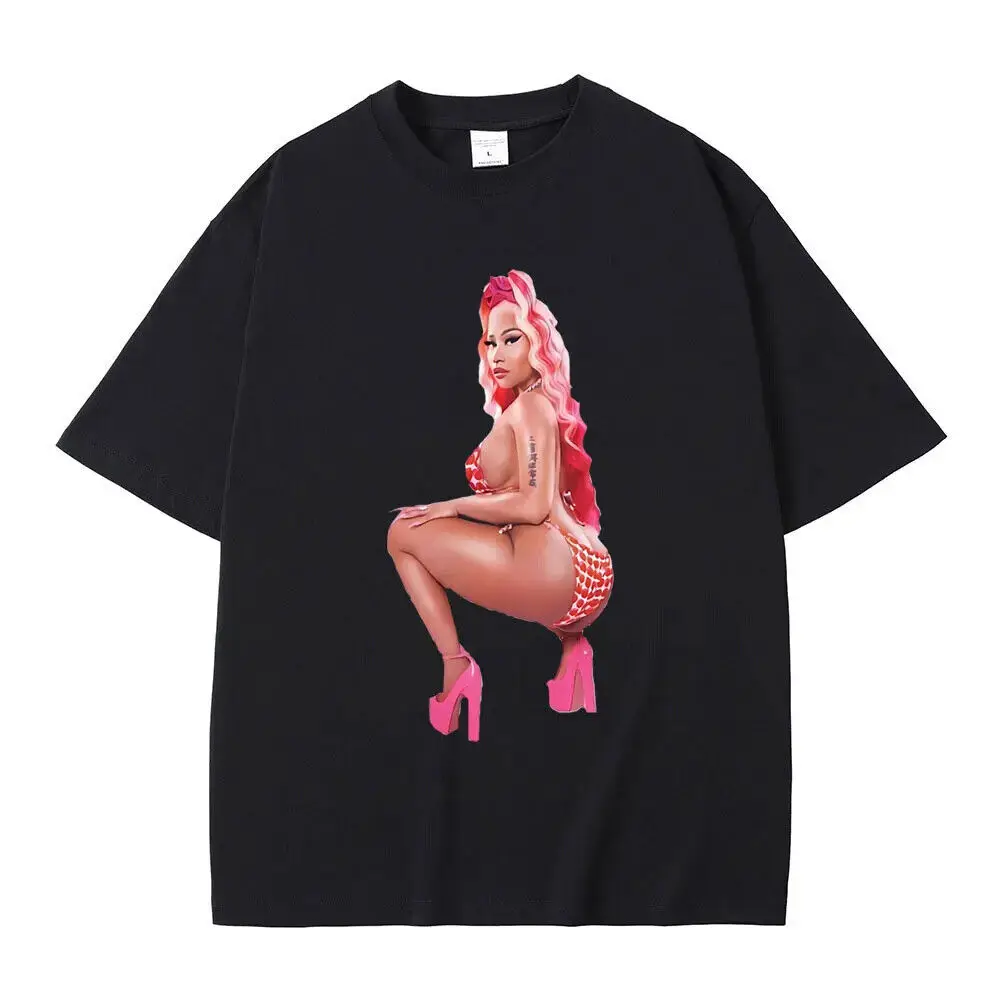 Rapper Nicki Minaj Super Freaky Girl Album T shirt Hip Hop Oversized S