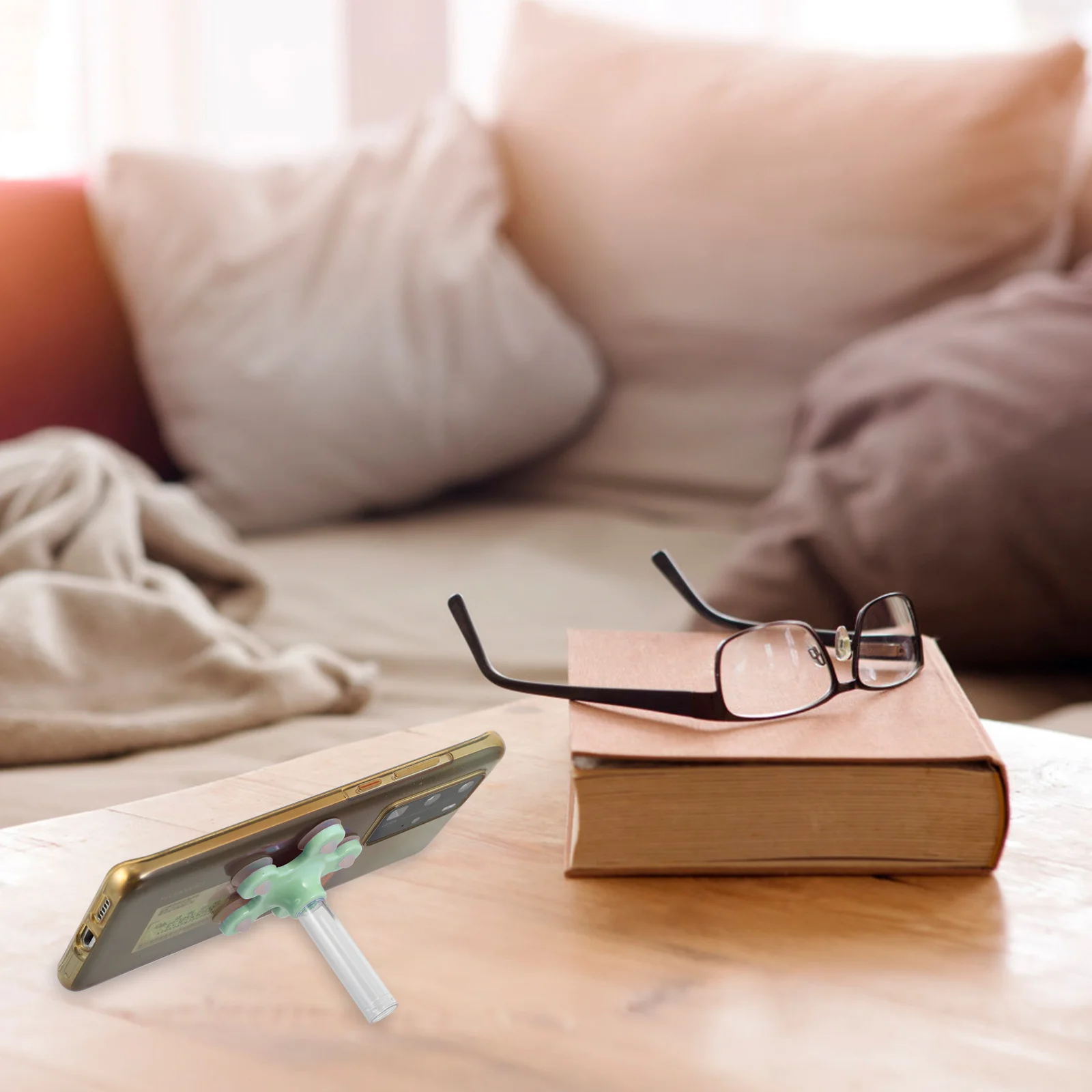 

10Pcs Portable Suction Cup Phone Holder Writing Gels Pen Smooth No Ink Leak Creative Office Pens Adorable Pens