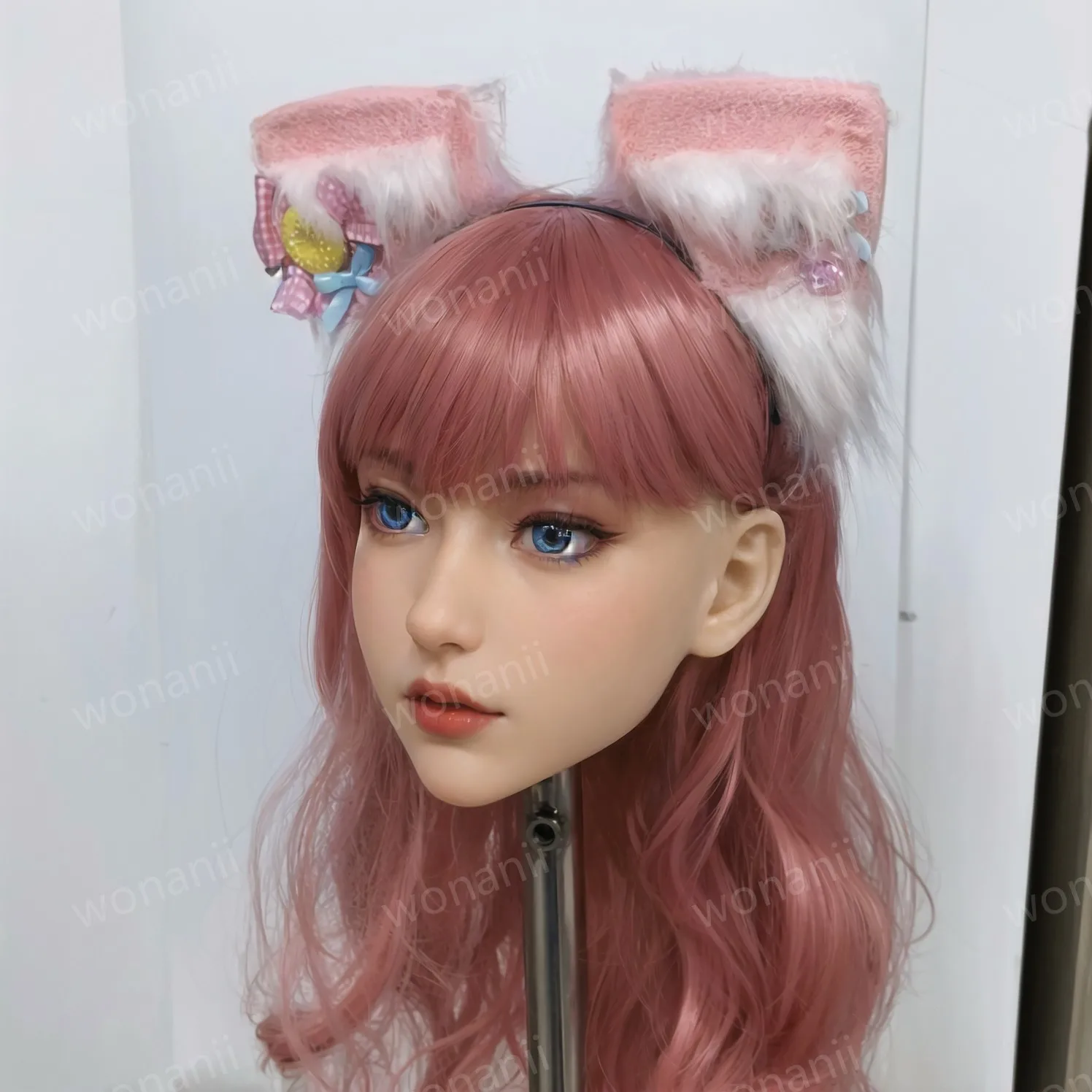 Edisi terbatas kepala wanita, bahan TPE, replika kepala wanita 1:1, tekstur lembut, mainan pria dewasa, tampilan riasan yang indah, lembut