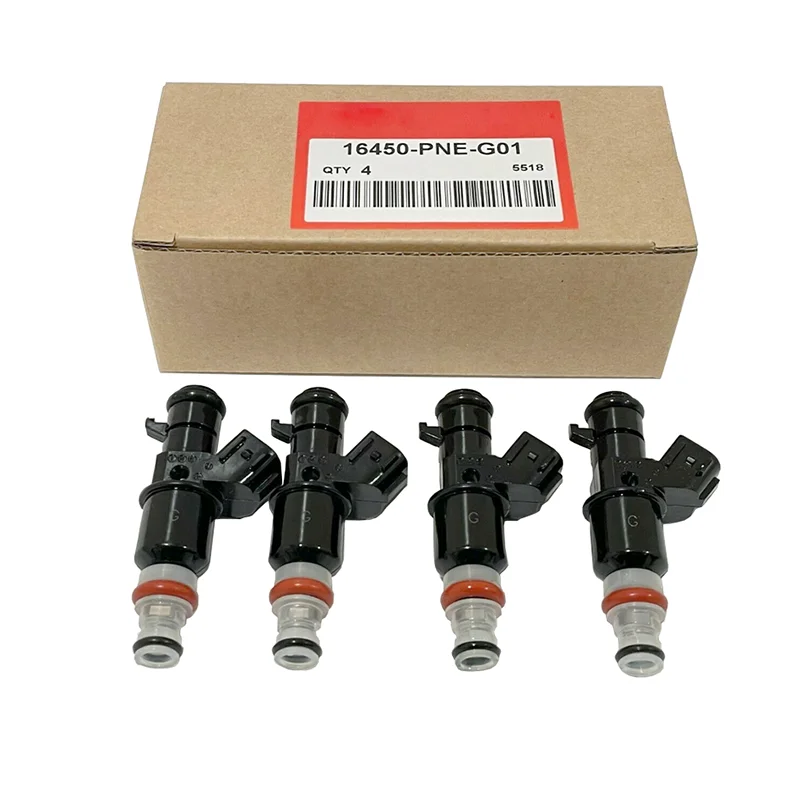 4pcs 16450-PNE-G01 Fuel Injectors for FIT 5-DOOR 2007 2008 FJ790 16450-PWC-J01 16450PWCJ01