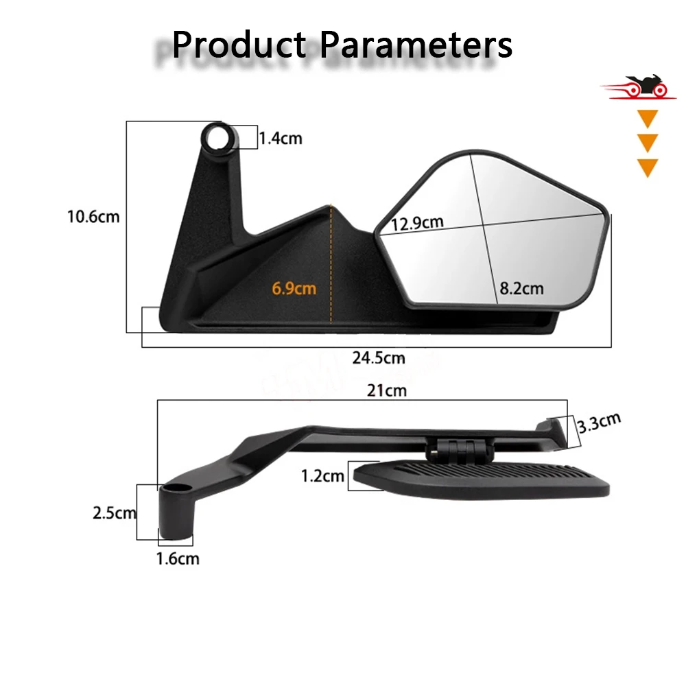 For Z400 Z500 Z650 Z750 Z800 Z900 Z1000  2026 New high quality folding motorcycle rear view mirror