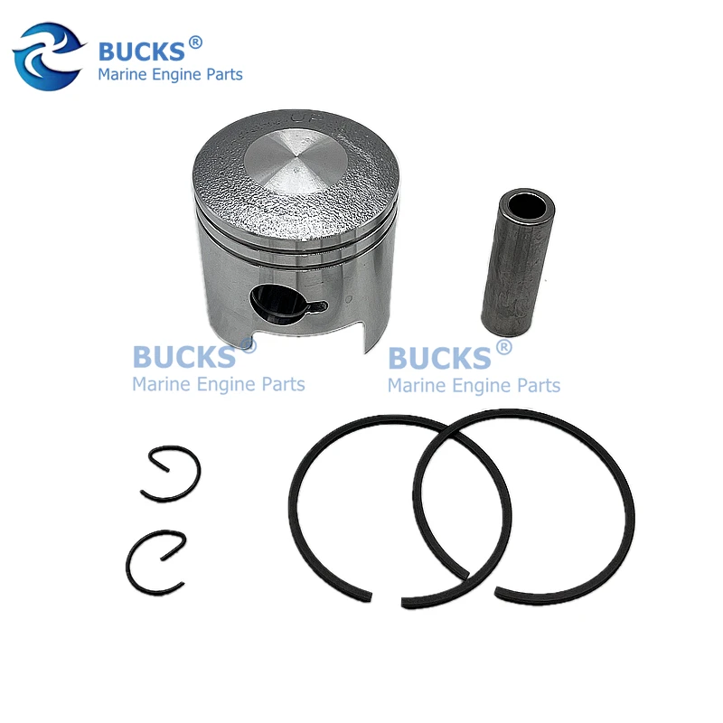 3B2-00001-0 Piston & Ring For TOHATSU Outboard 8HP 9.8HP 2-Stroke MERCURY 6HP Dia:50MM