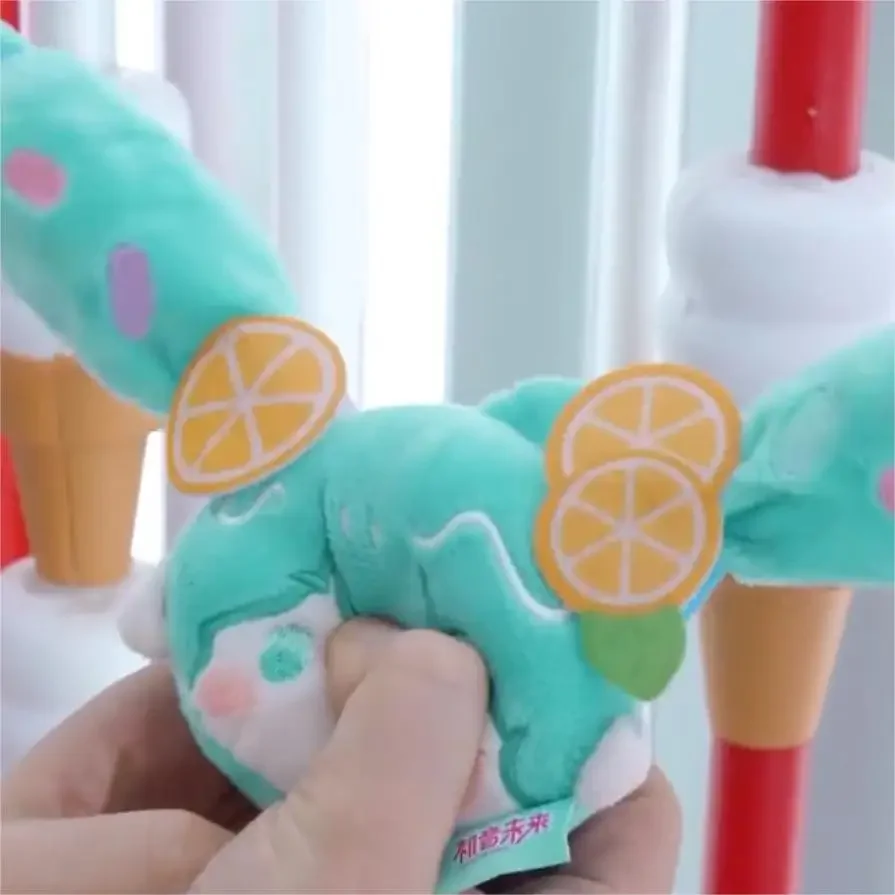 8CM New Anime Hatsune Miku Figure Kawaii Q Version Plush Toys Pinch Toys Doll Cute Keychain Bag Pendant Doll Gifts