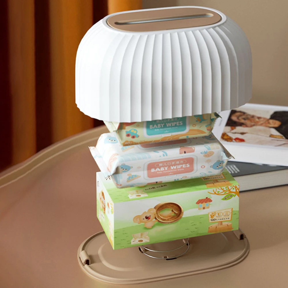 قطعة واحدة من صندوق ورق استخلاص منزلي، مع زنبرك، مستوى عالي المظهر، فاخر خفيف، غرفة المعيشة، سطح المكتب، صندوق مناديل