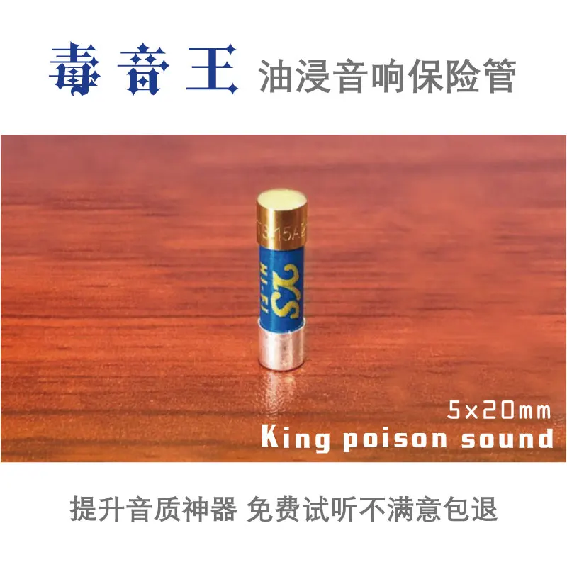 YS1A Gold-plated Silver Nano 2A Oil Immersed Audio Amplifier CD Decoder Gallbladder Fuse Tube 5x20mm