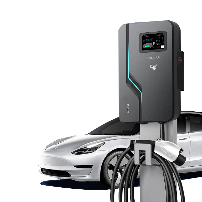 RUIVANDA Vehículo vendedor caliente 7 kw Cargador Ev al aire libre Wallbox 11kw 22kw para carga de coche eléctrico Tsl