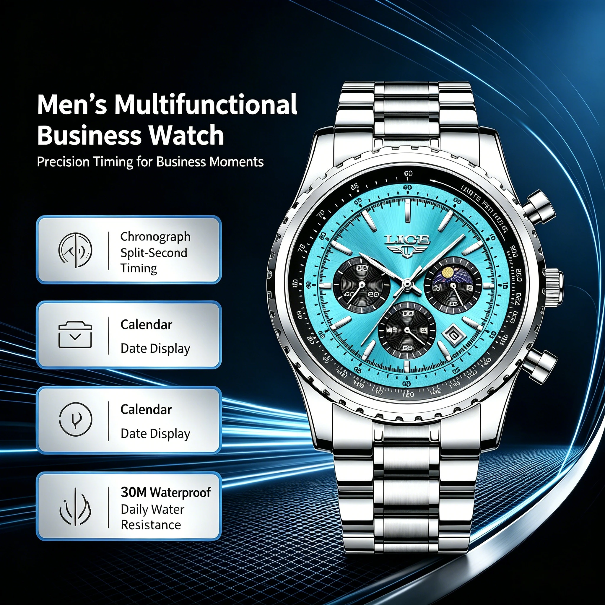 Luxury Bags Brands List - Montres pour hommes LIGE, nouvelle collection,