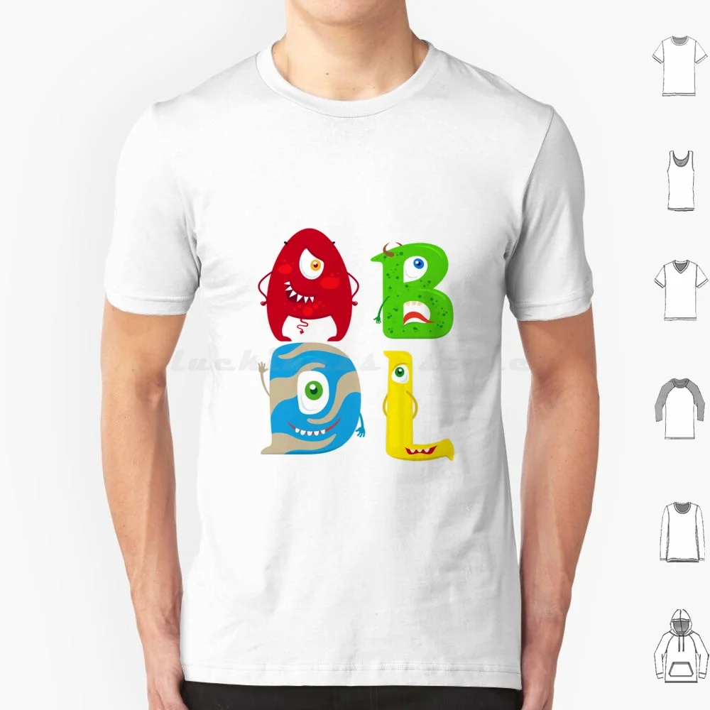Abdl-Camiseta de algodón con letras del alfabeto, camisa con estampado de monstruos, divertido, divertido, Princesa, 6xl