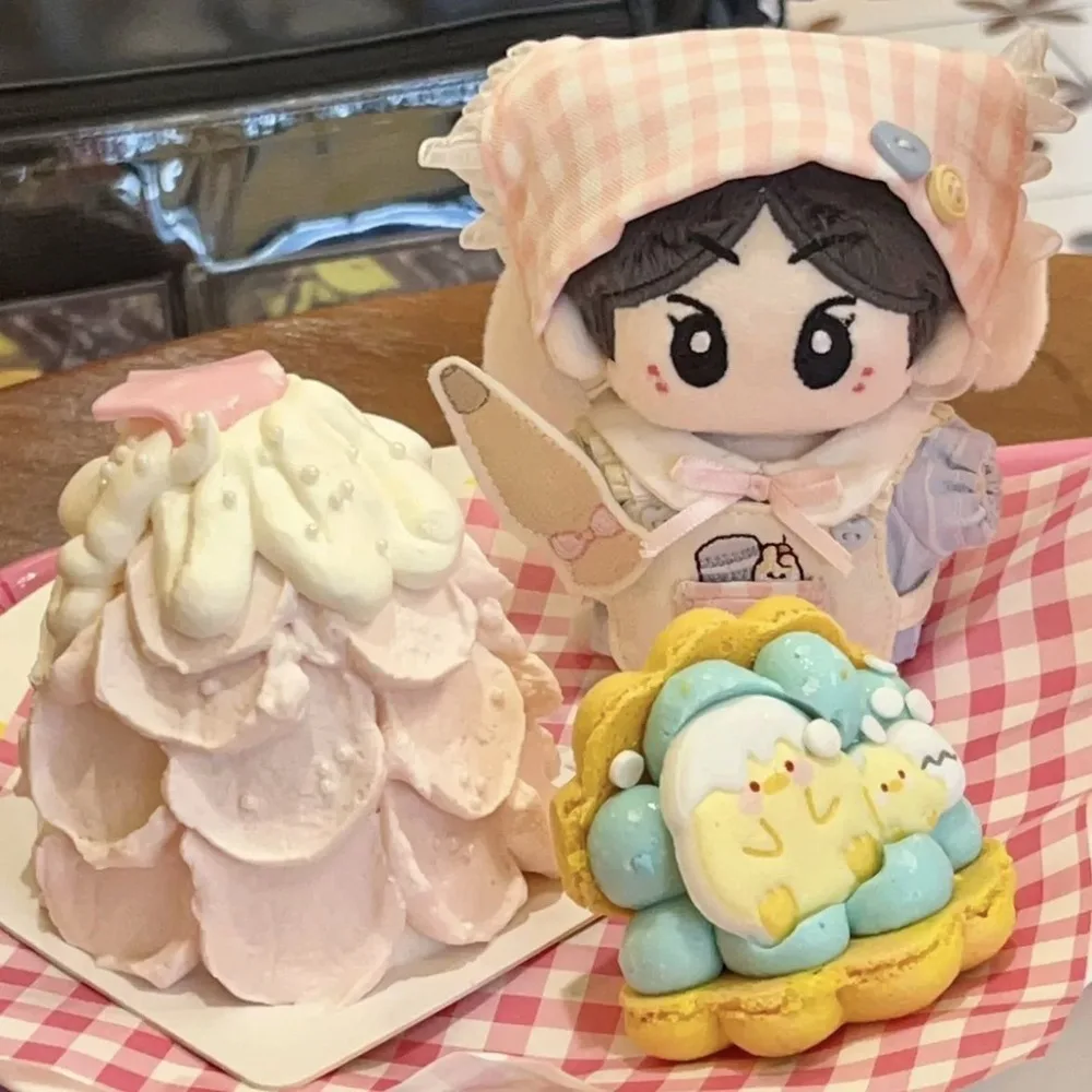 

Одежда для кухни, 10 см, хлопковая кукольная одежда, фартук, костюм, одежда для куклы, наряд, милый мультяшный набор для куклы, детский подарок