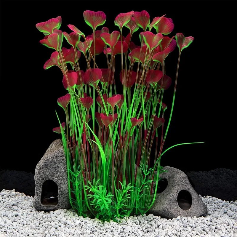 

New Lifelike Artificial Aquarium Plant Decorations - Vibrant Colors Ideal for All Fish Tanks Enhances Natural Aquatic Ambiance