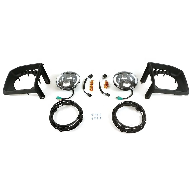 1106 HOT 4x4 Off Road Auto Parts Other Exterior Accessories Car Head Lamp Headlights With Brackets Set Fit for PAJERO V33 V43 19