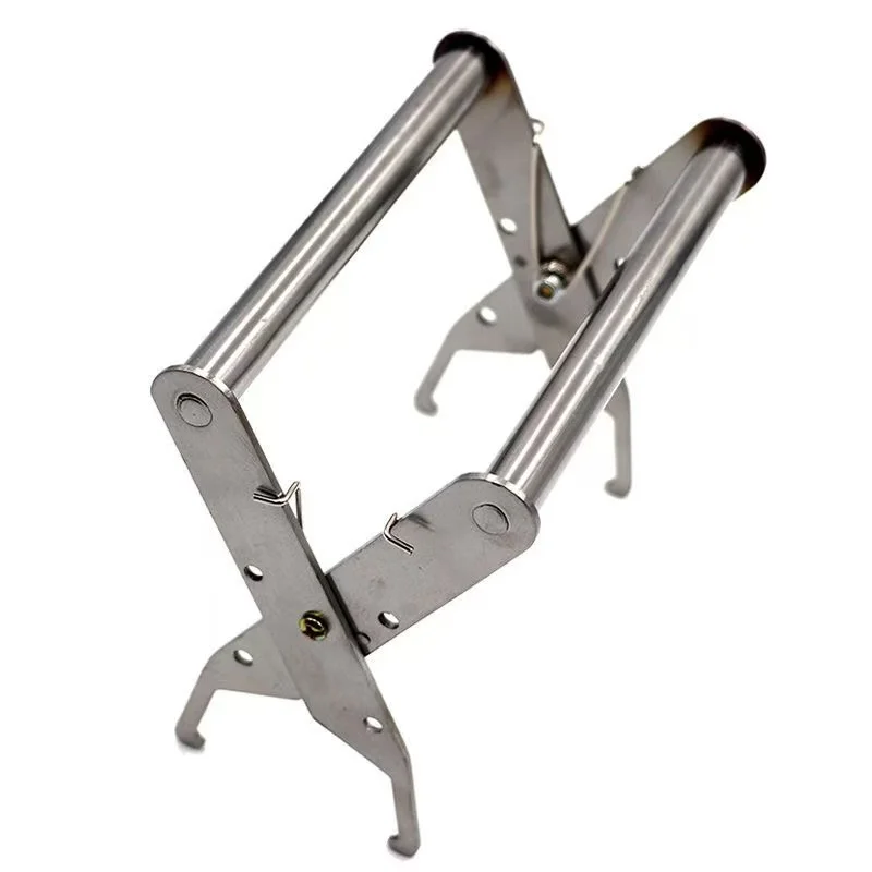 5 pcs Stainless Steel Round Tube Beehive Frame Lifter Clip Tubular Bee Frame Grip Beekeeping Tool for Lifting Honeycomb Frames