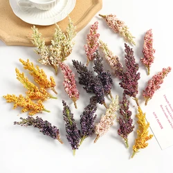 5Pcs Artificial Plants Foam Wheat Ears Fake Plant for Home Room Decor Wedding Marriage Decoration Supplies DIY Wreath Accessory