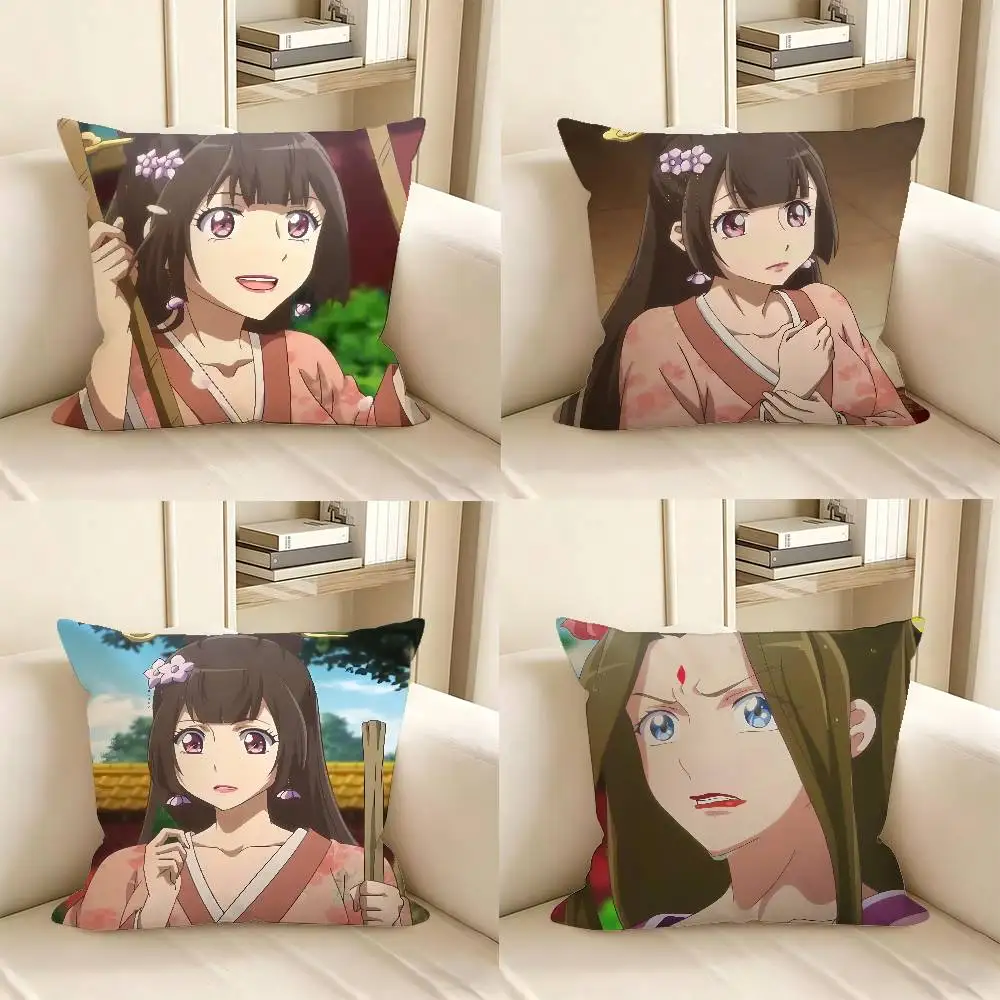 1pc Chinese Anime Psychic Princess Pillow Case Fashion Square Pillowcase Bedroom Sofa Room Ins Decoration Leisure