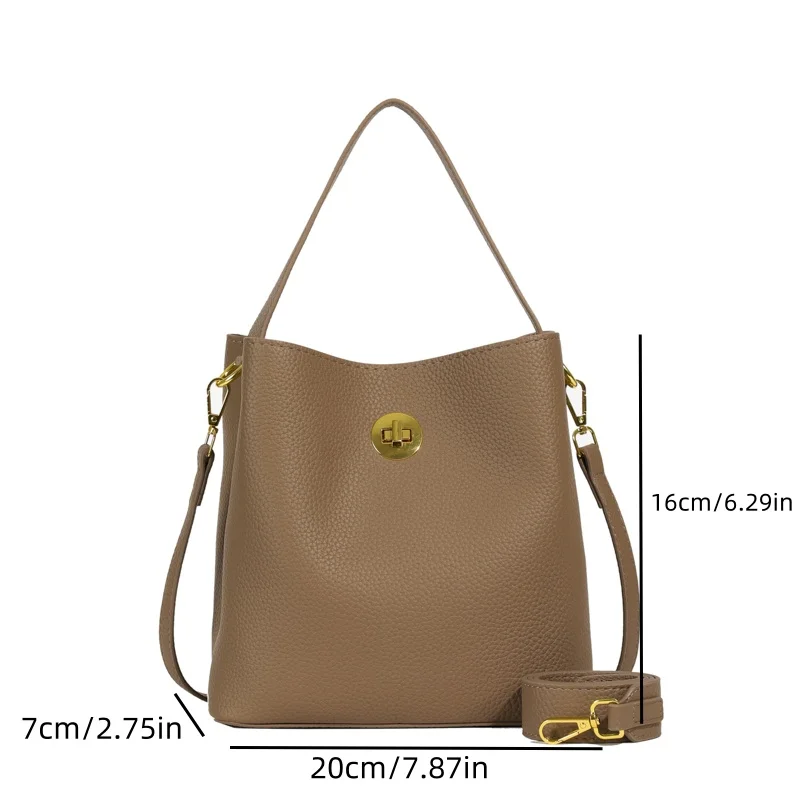 New Bag Women\'s Crossbody Bag Women\'s Bucket Bag Large Capacity Single Shoulder All-match Tote Commuter Bag