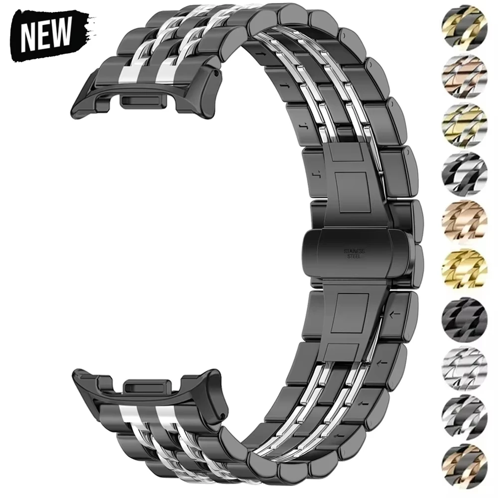 For Samsung Galaxy Watch 8 40/44mm 8 Classic 46mm Metal Bracelet for Galaxy Watch Ultra 2025 47mm Stainless Steel Band Wristband