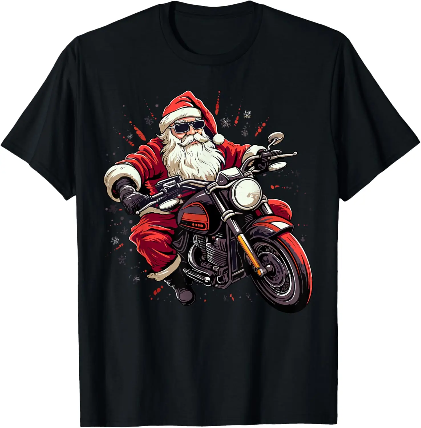 

Motorcycle Santa Christmas Rider Xmas T-Shirt