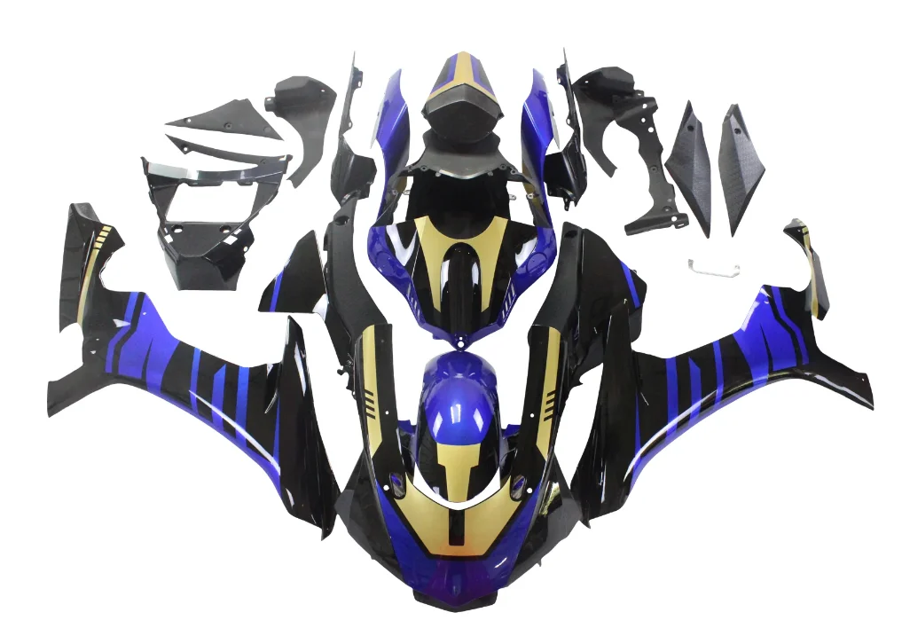 High quality New ABS Full Fairings Kit Fit for YAMAHA R1 2015 2016 2017 2018 2019 Bodywork Set Custom Golden Blue Black