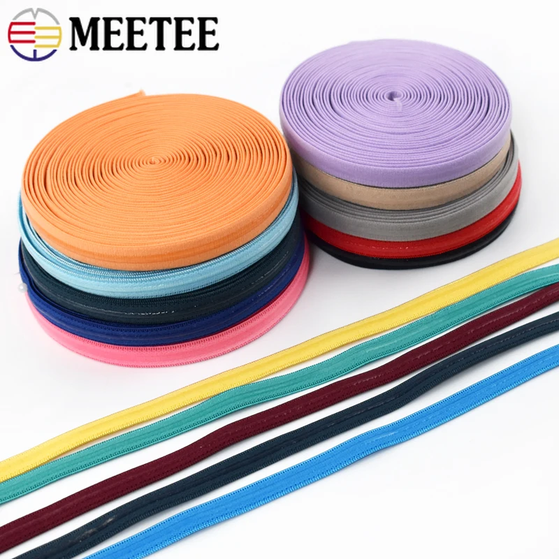 

10/20Meters 10mm Silicone Elastic Rope Swimwear Bikini Non-slip Rubber Bands Underwear Bra Strap Stretch Tape Sewing Accessories
