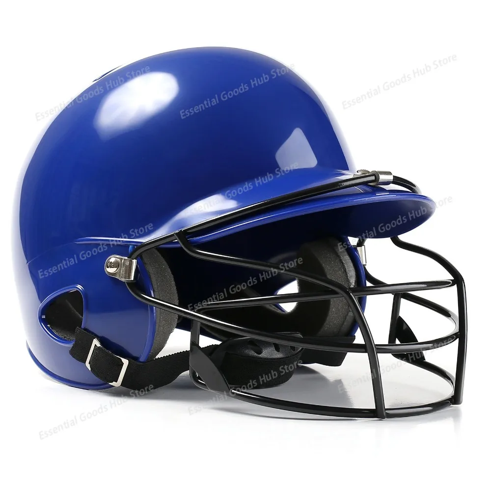 Baseball Helmet, Batting Helmet, Double-Ear Baseball Helmet with Face Guard, Head and Face Protection for Baseball and Softball