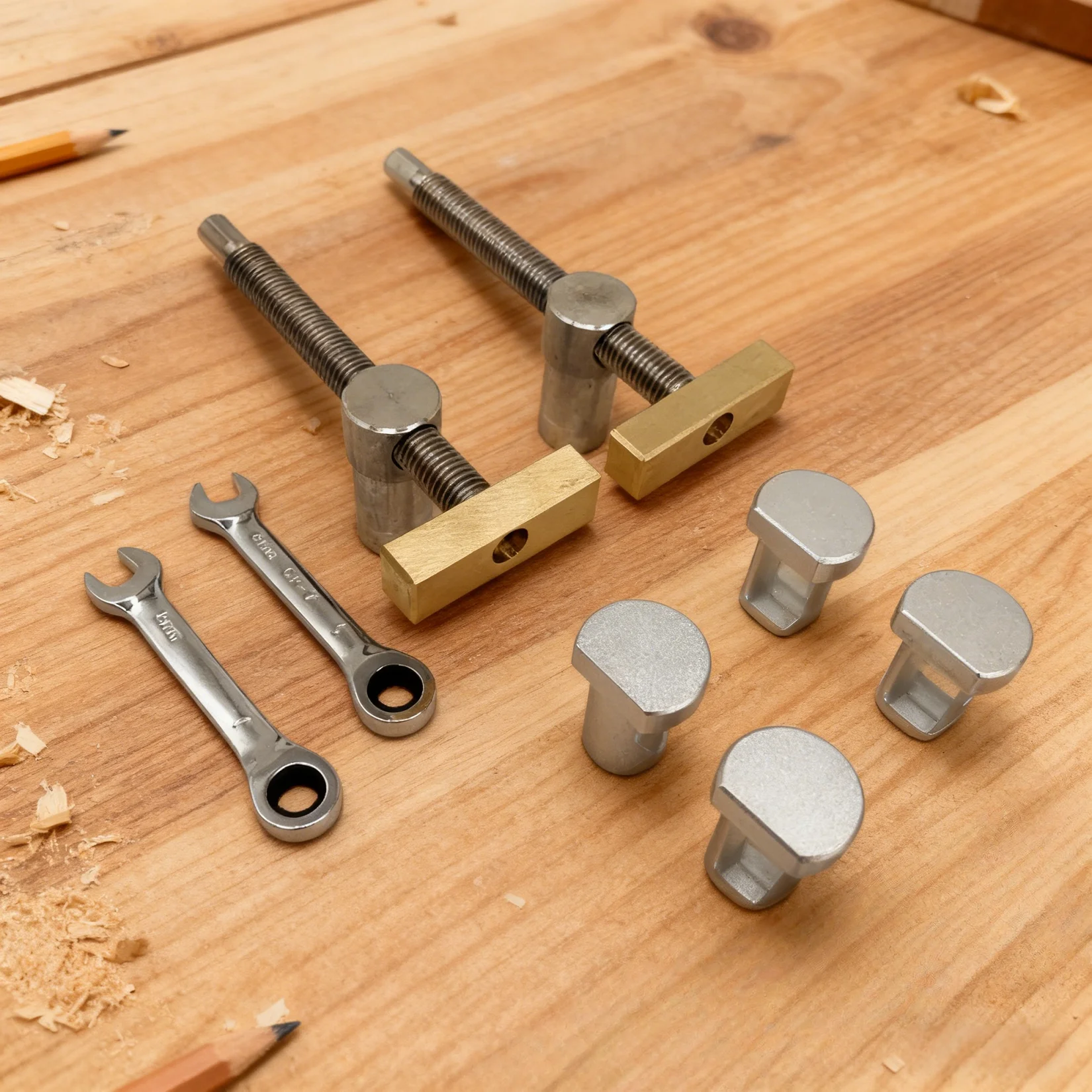 Woodworking Bench Dog Clamp Fast Fixed Chute Limiter Desktop Clamping Fixture for Carpenter Workbench Measuring DIY Tools