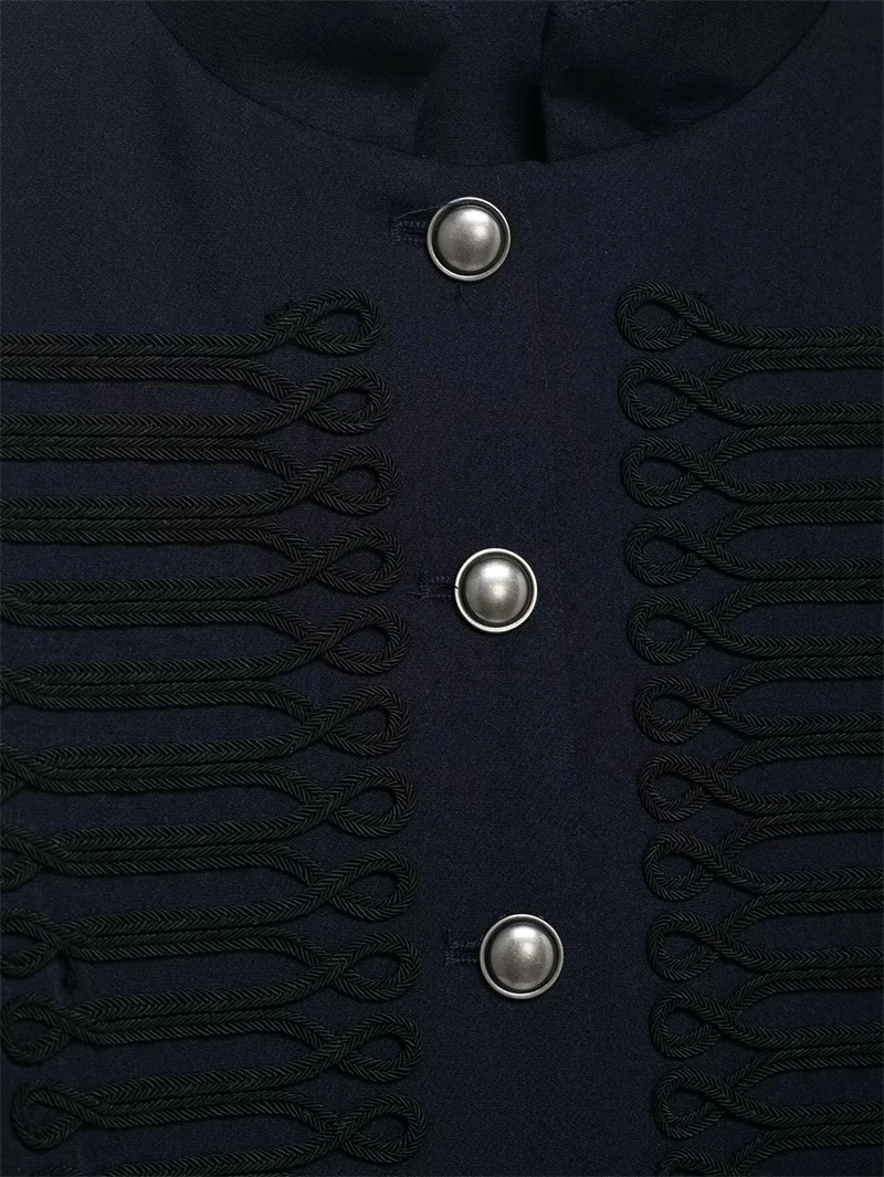 Women's Jacket 2026 New Spring Autumn Long Sleeve Button Single-Breasted Short Jacket Personality Fashion Female Outerwear