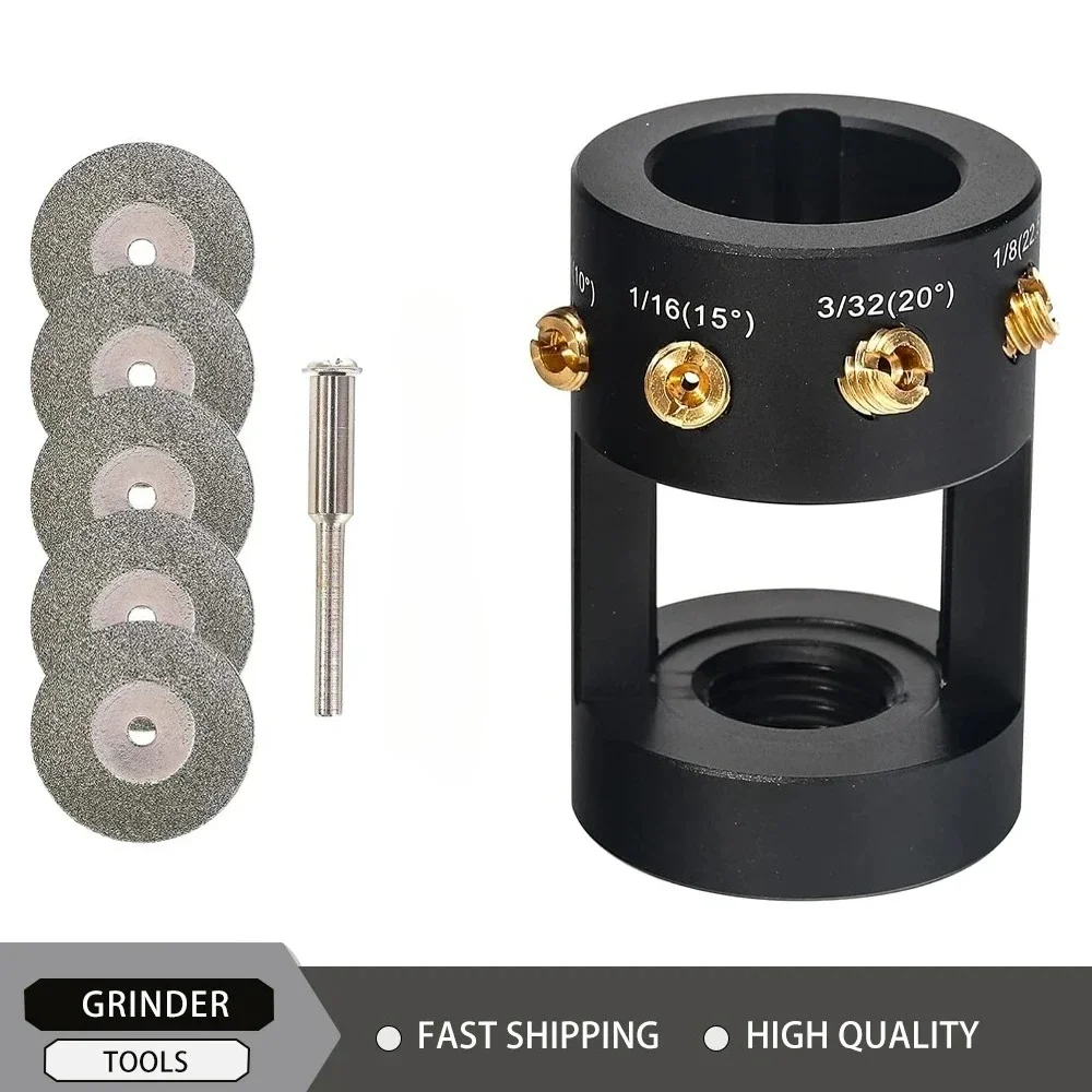 With Cut-Off Slot Multi-Angle &Offsets Horizontal Hole Electrode Grinde Tools Tungsten Electrode Sharpener Grinder Welding Tool