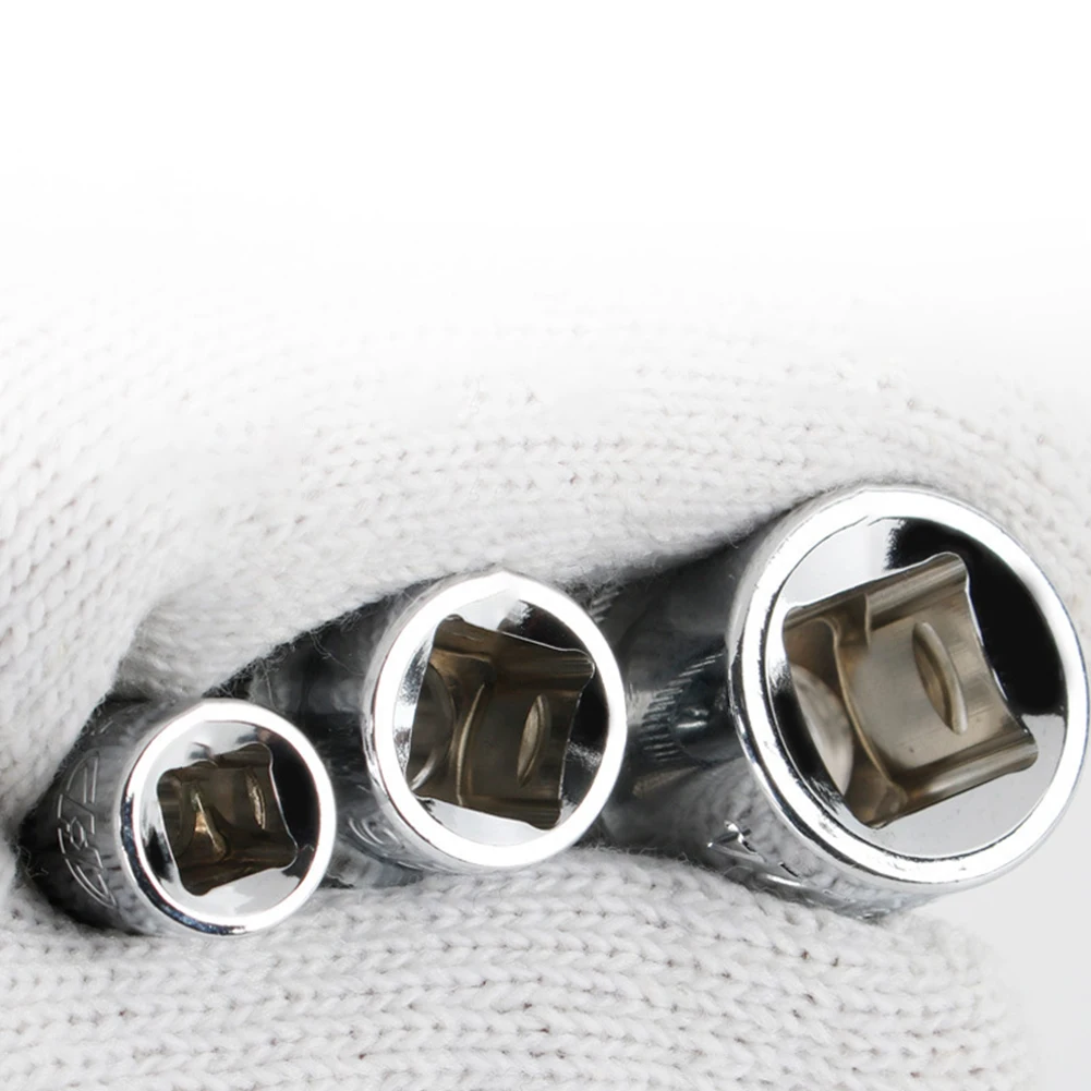 

14PCS Socket Set E-shaped Sleeve Flower Shaped Sleeve 6-point Plum Blossom Socket Head Metric Hand Tools Size Marking