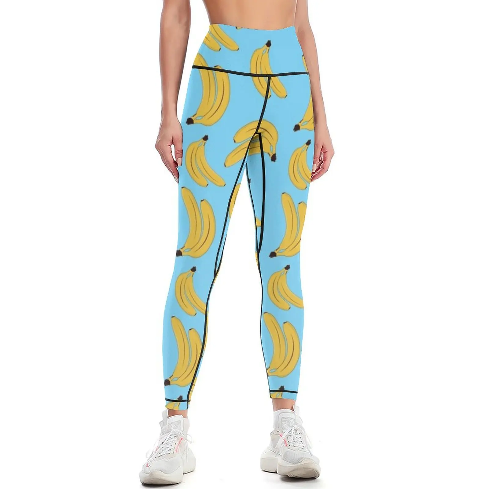 

Banana tropical pattern Leggings sports for sportswear gym for girls Training pants Womens Leggings