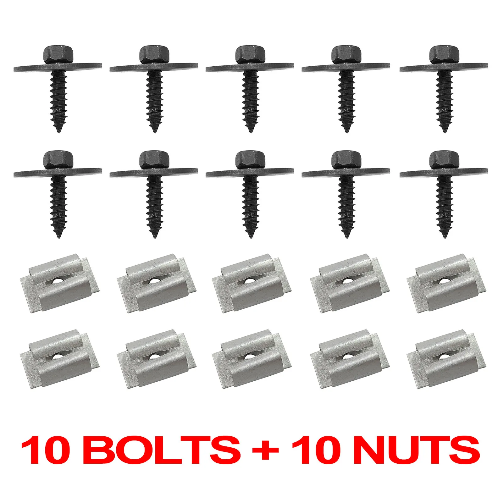 20X For MERCEDES W202 W203 W204 C E S SL SLK  Undertray Undercar Engine Cover Splash Sheild Screw Bolt Nut 2019900536 0019949845