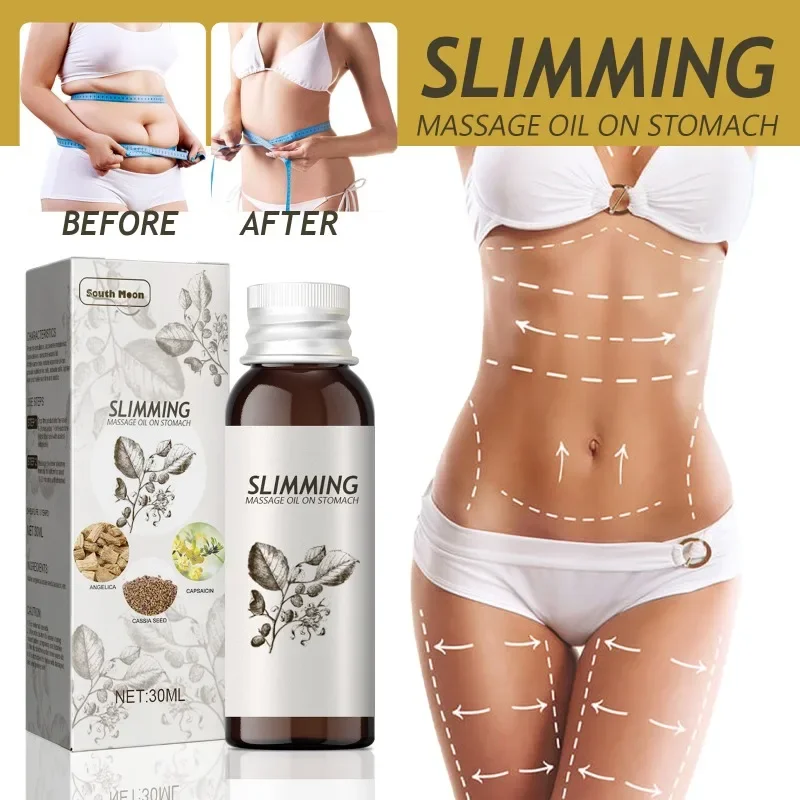 Slimming Fat Burning Oil Anti Cellulite Burner Serum Tighten Abdominal Muscles Slim Down Decompose Fat Lose Weight Essence Oil