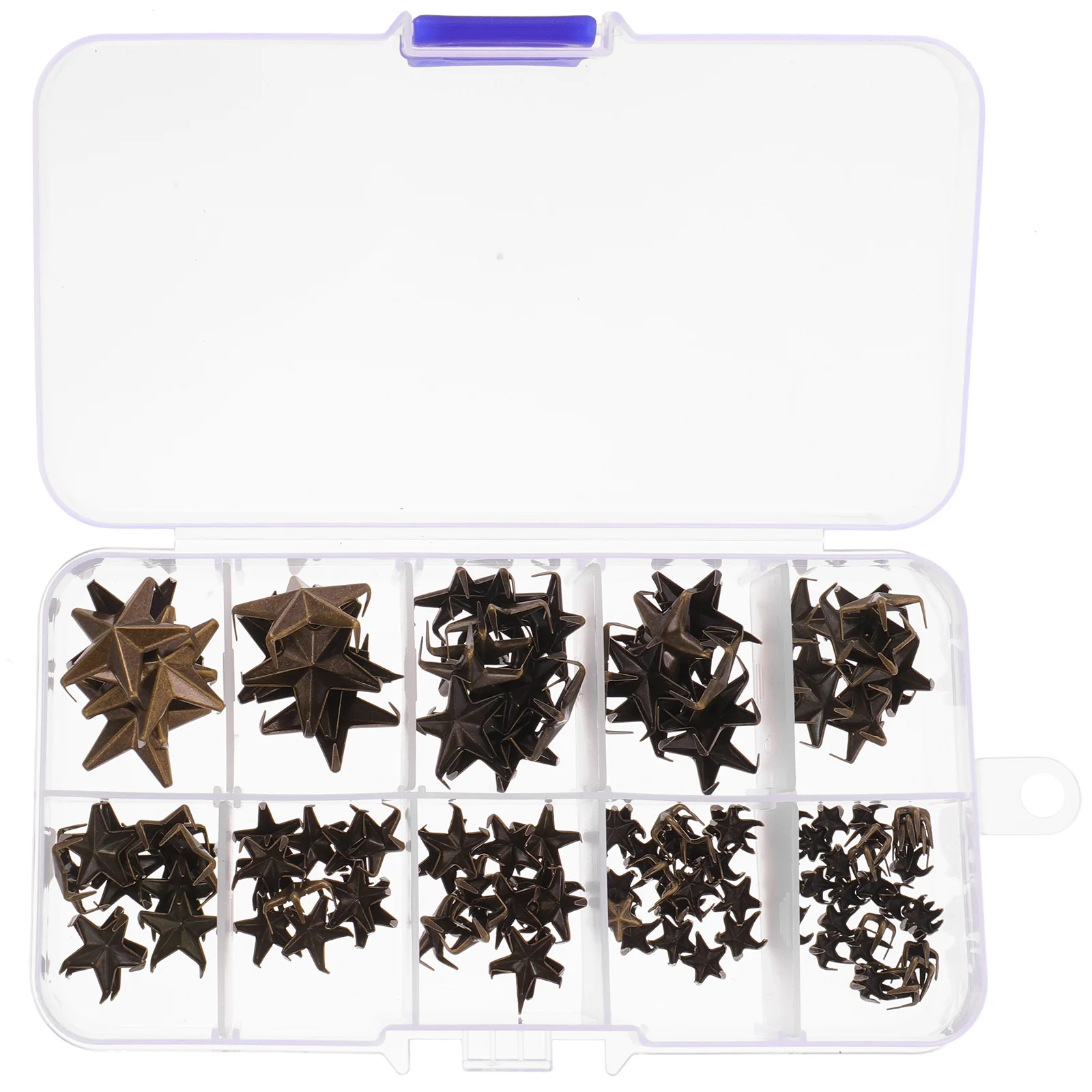 150 Pcs Five-pointed Star Nails Anti-rust Rivets Decorative Mini Claw Studs DIY Metal Clothing Accessory Spike for Clothes