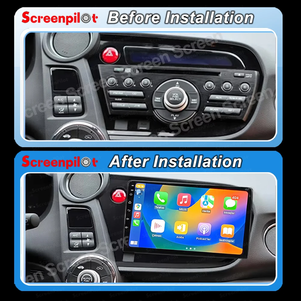 Android16 Radio Video Player HDR GPS Navigation 5G WIFI For Honda Insight 2 2009 - 2014 Android 16Carplay AUTO Multimedia Screen